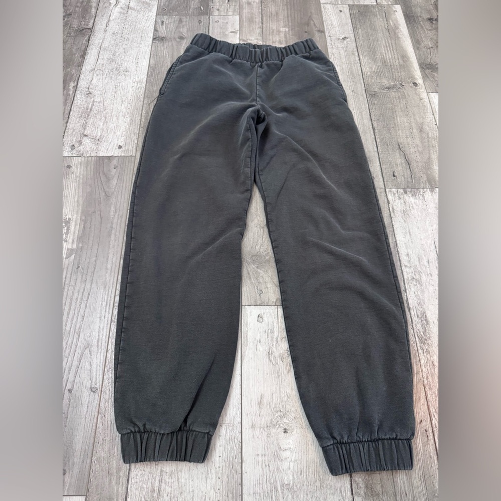 Brandy Melville Dark Gray Jogger Sweatpants Knit Loungewear Slub